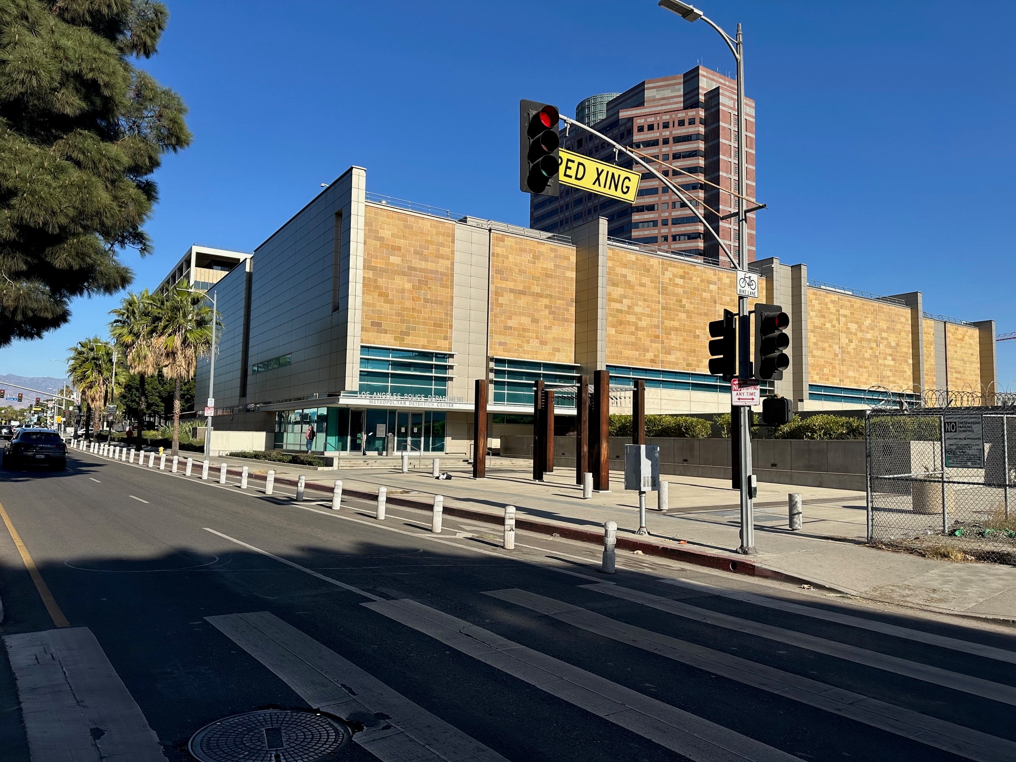 LAPD Metropolitan Detention Center entrance area