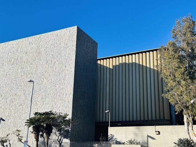 Post It Bail Bonds vehicle outside the Orange County Courthouse in Santa Ana