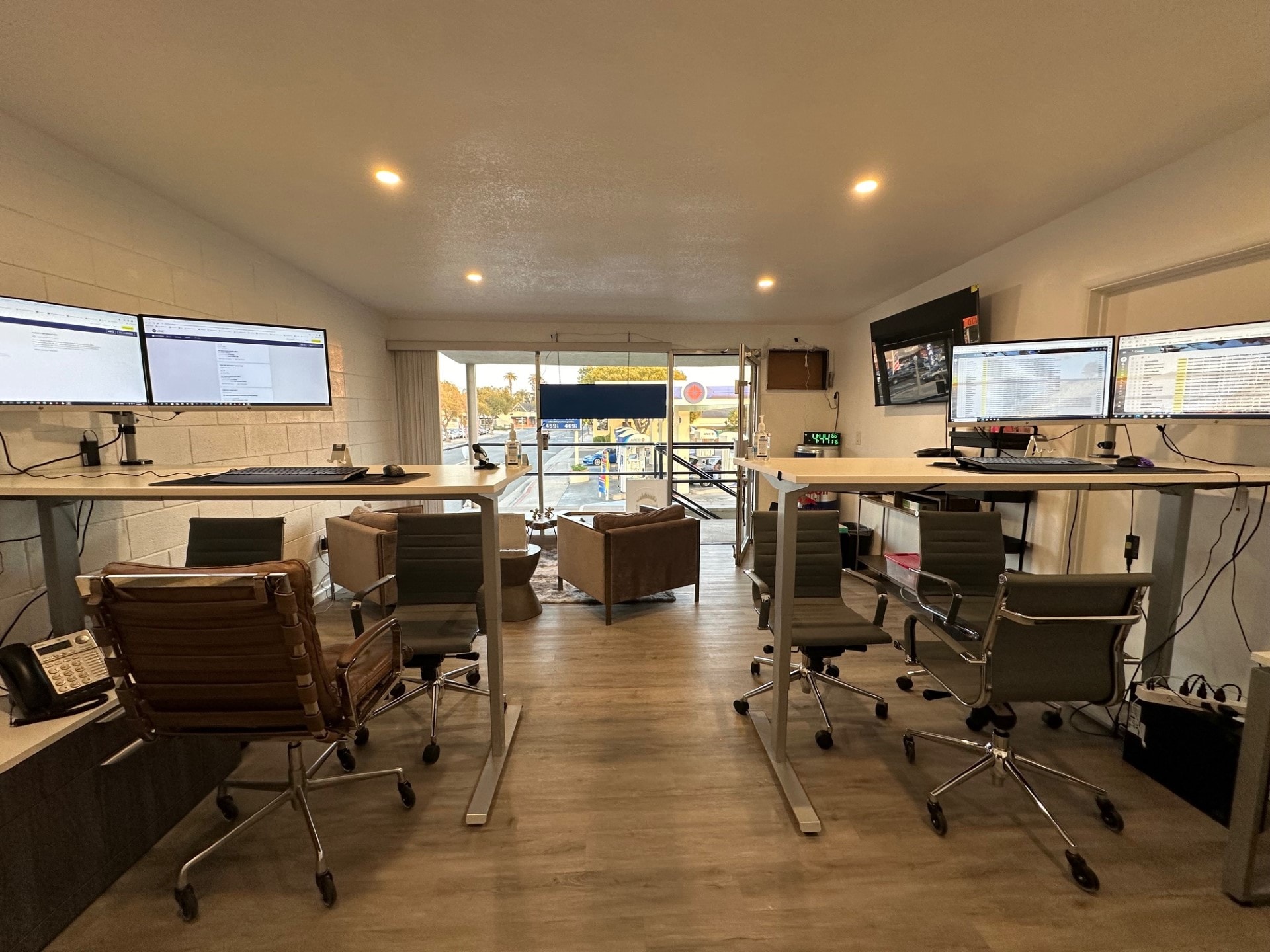 Workstation inside the Post It Bail Bonds Orange County office