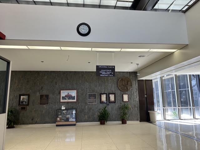 Public lobby inside the Santa Ana Central Justice Center